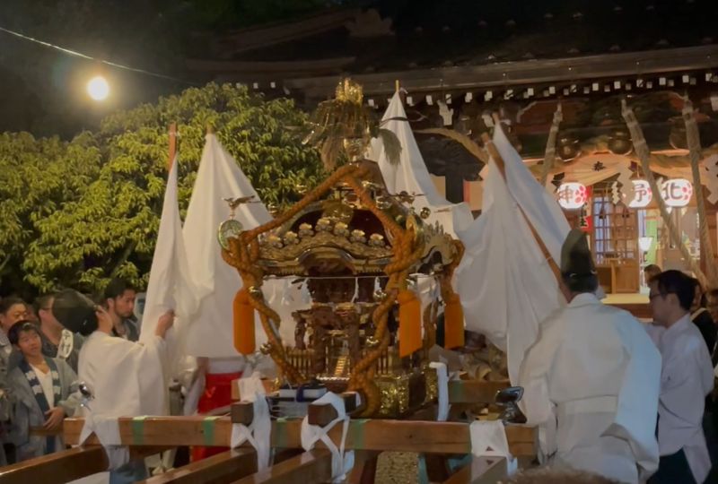 宵宮祭で行われた厳かな儀式